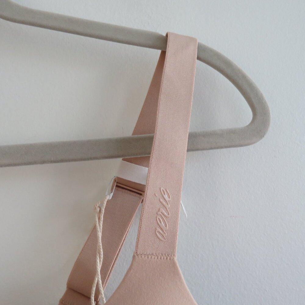 AERIE SMOOTHEZ Bra-ish Wireless Bralette Bra in Sand - Size XXL NWT - Picture 3 of 14